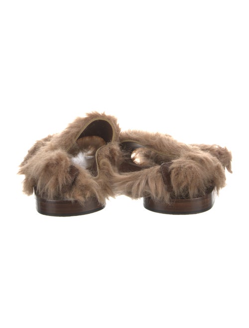 Gucci Fur Fur Trim Sandals