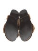 Gucci Fur Fur Trim Sandals