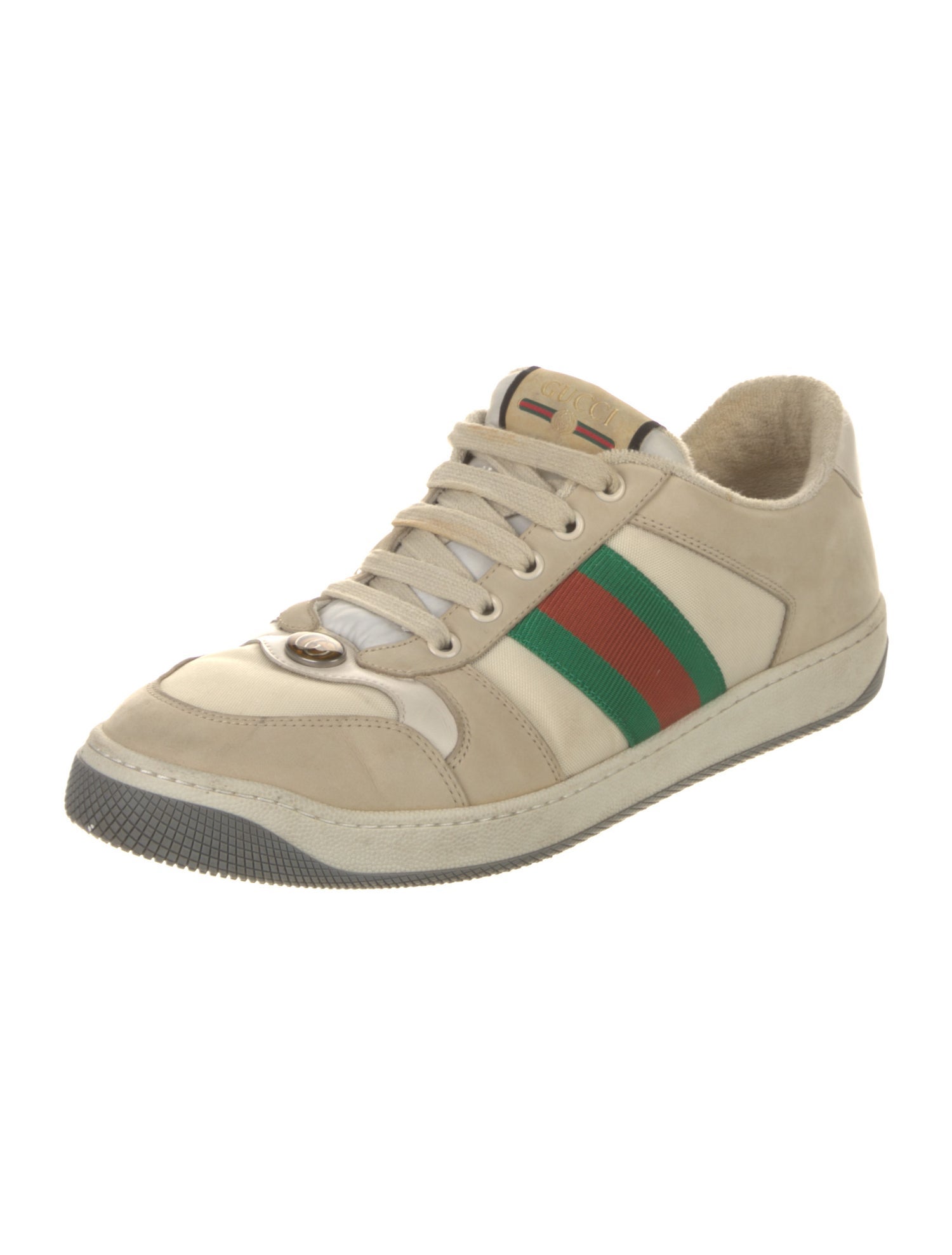 Gucci GG Logo Leather Sneakers