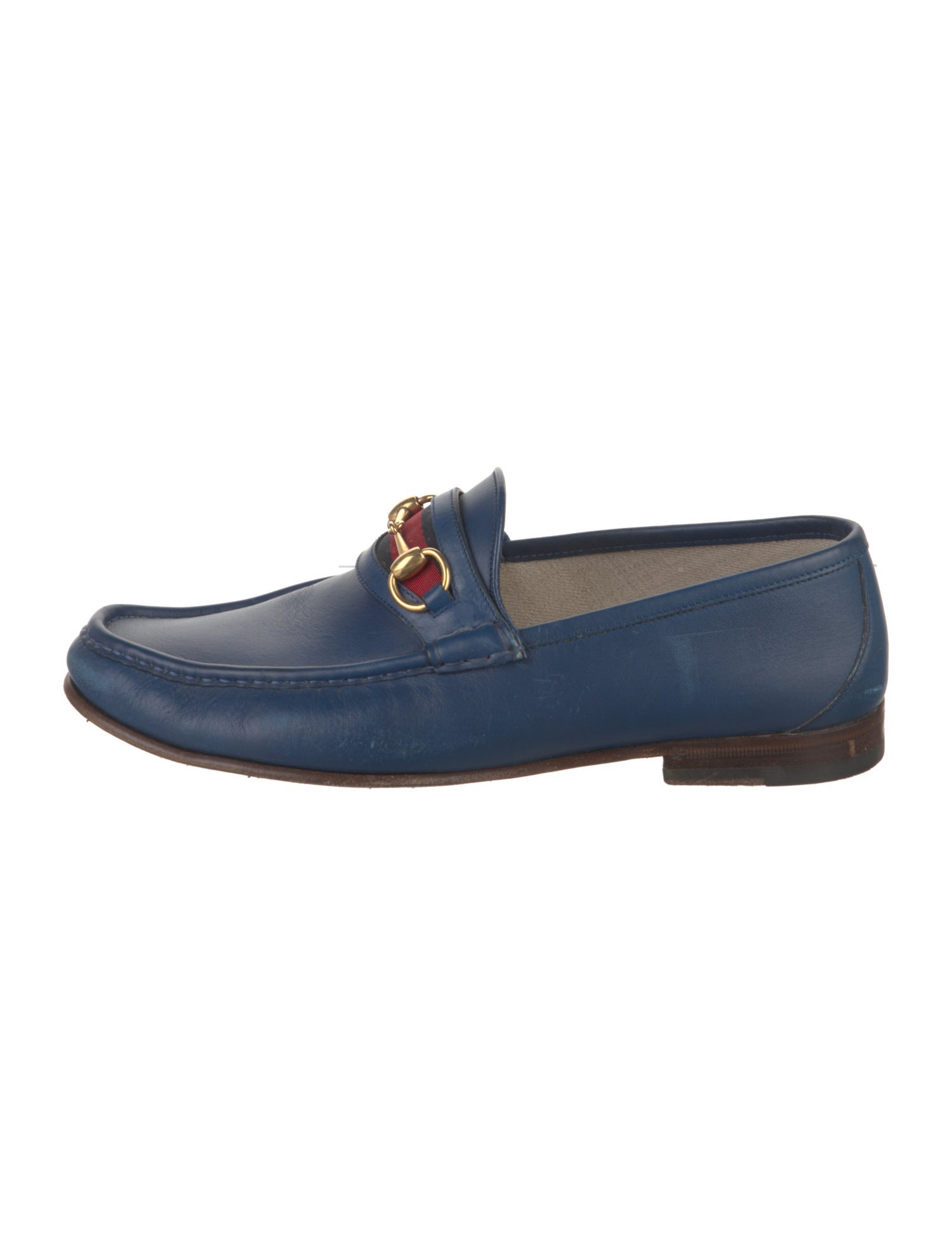Gucci Horsebit Accent Leather Loafers