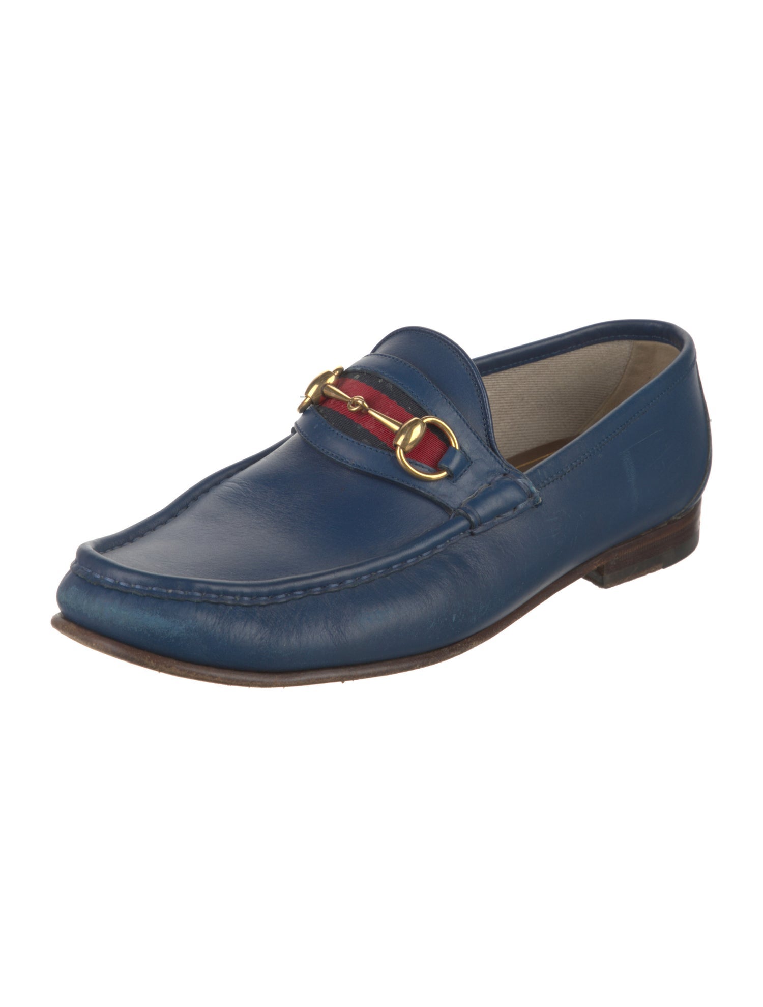 Gucci Horsebit Accent Leather Loafers
