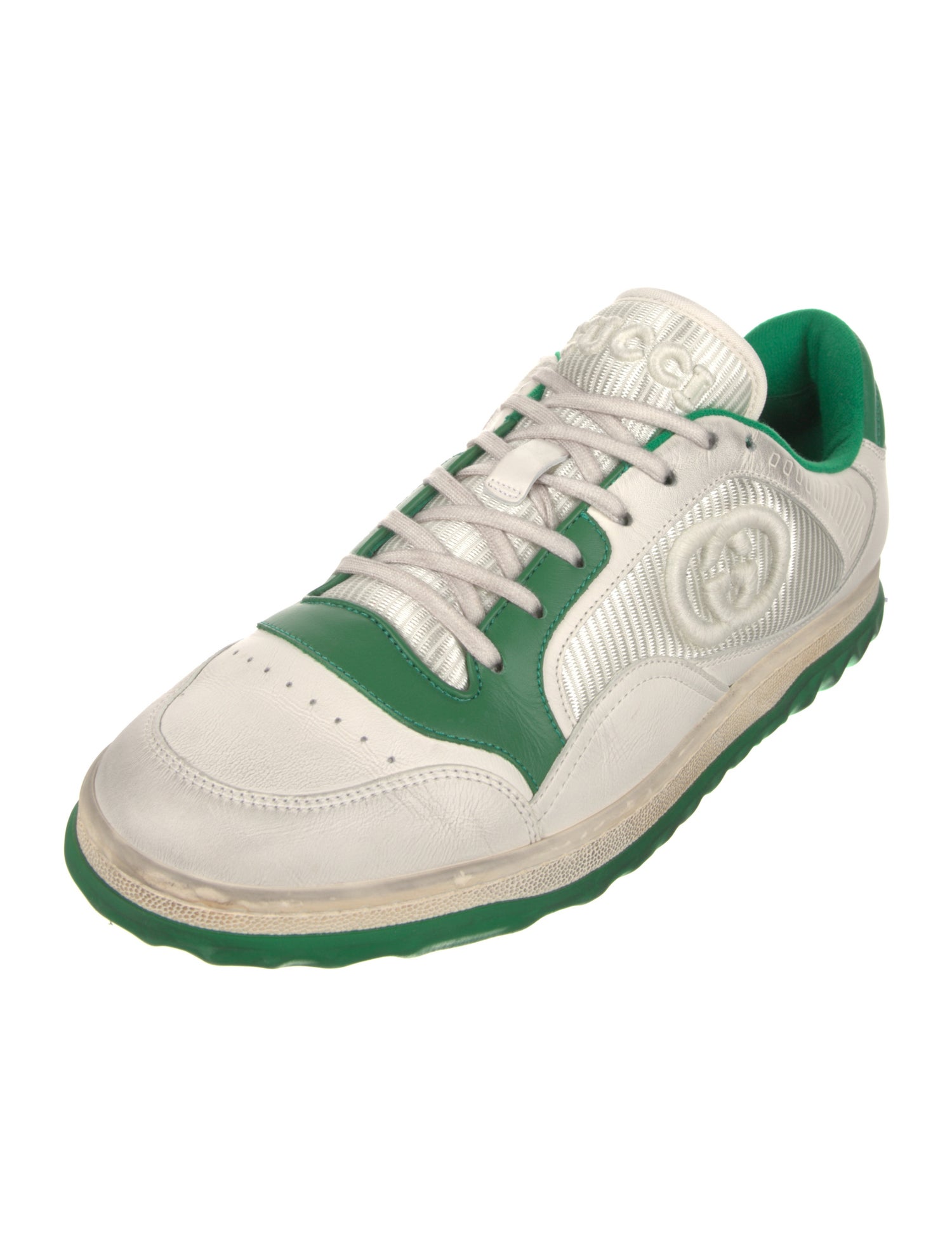 Gucci Interlocking G Logo Leather Sneakers