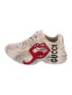 Gucci Leather Graphic Print Chunky Sneakers