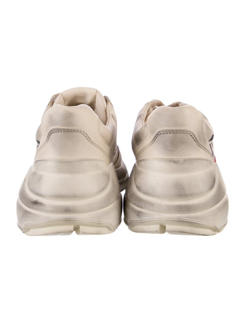 Gucci Leather Graphic Print Chunky Sneakers