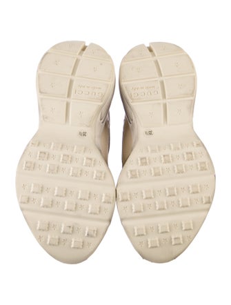 Gucci Leather Graphic Print Chunky Sneakers