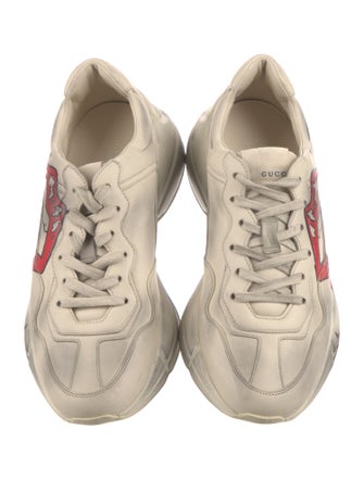 Gucci Leather Printed Sneakers