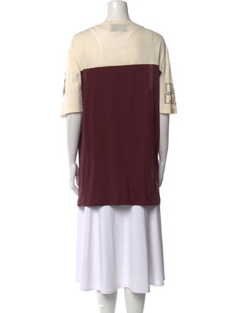 Gucci Graphic Print Scoop Neck Tunic