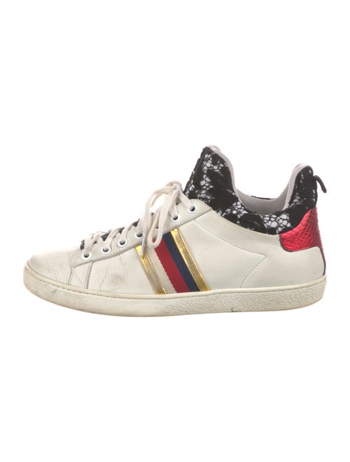 Gucci Sylvie Web Accent Leather Sneakers