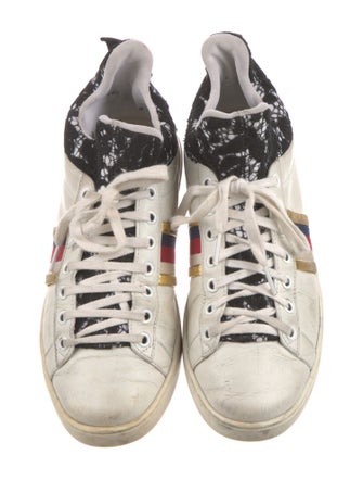 Gucci Sylvie Web Accent Leather Sneakers