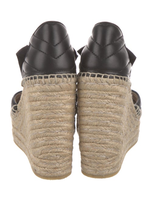 Gucci Quilted Pattern Leather Espadrilles