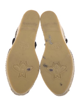 Gucci Quilted Pattern Leather Espadrilles
