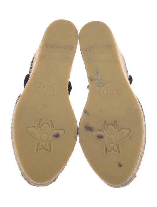 Gucci Quilted Pattern Leather Espadrilles