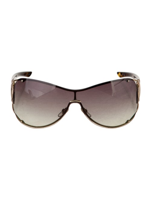 Gucci Hasler Horsebit Accent Shield Sunglasses