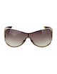 Gucci Hasler Horsebit Accent Shield Sunglasses