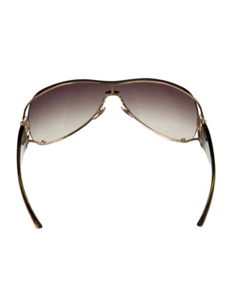 Gucci Hasler Horsebit Accent Shield Sunglasses