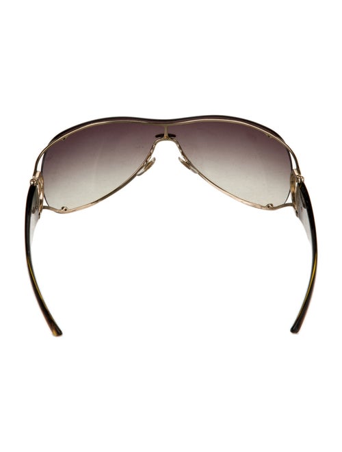 Gucci Hasler Horsebit Accent Shield Sunglasses