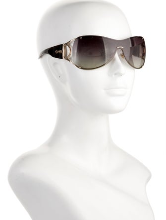 Gucci Hasler Horsebit Accent Shield Sunglasses