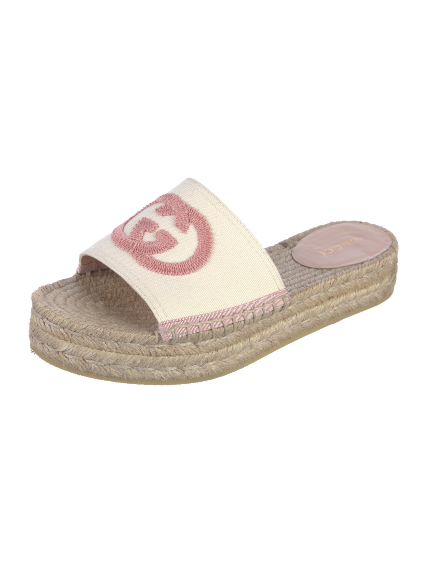 Gucci Interlocking G Logo Canvas Espadrilles
