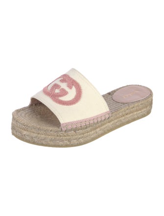 Gucci Interlocking G Logo Canvas Espadrilles