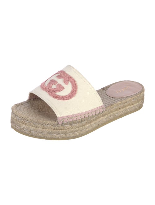 Gucci Interlocking G Logo Canvas Espadrilles