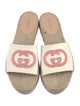 Gucci Interlocking G Logo Canvas Espadrilles