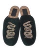 Gucci Kingsnake Velvet Mules