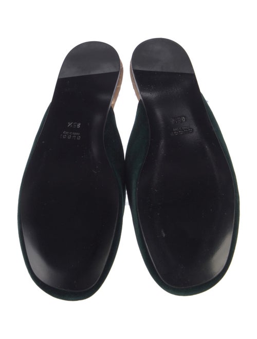 Gucci Kingsnake Velvet Mules