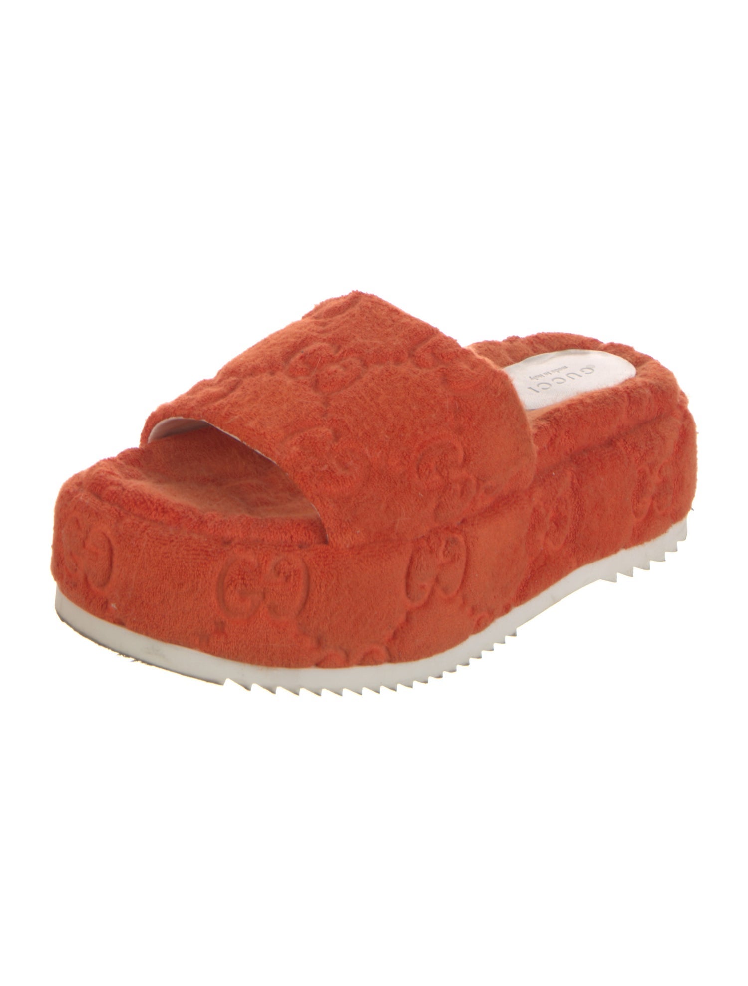 Gucci GG Logo Terry Cloth Slides