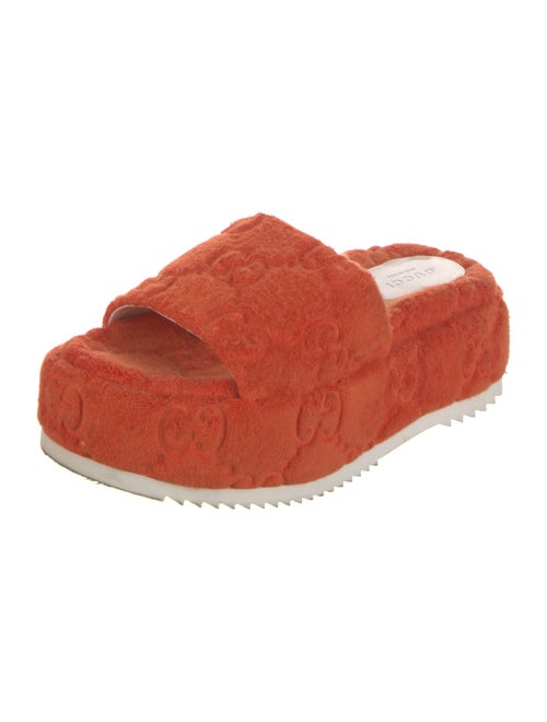 Gucci GG Logo Terry Cloth Slides