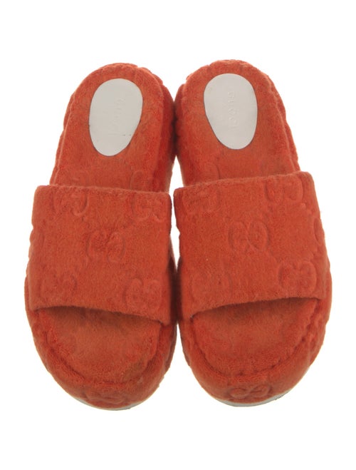 Gucci GG Logo Terry Cloth Slides