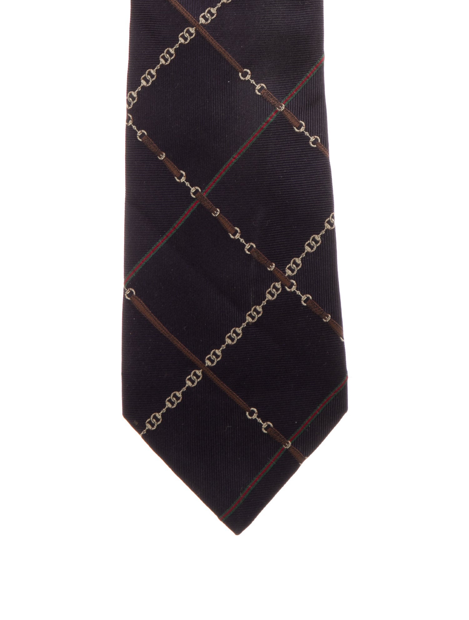 Gucci Pattern Print Silk Tie