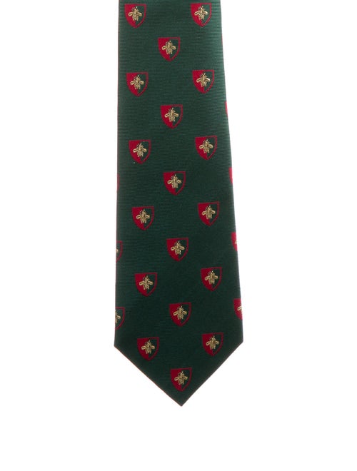 Gucci Pattern Print Silk Tie