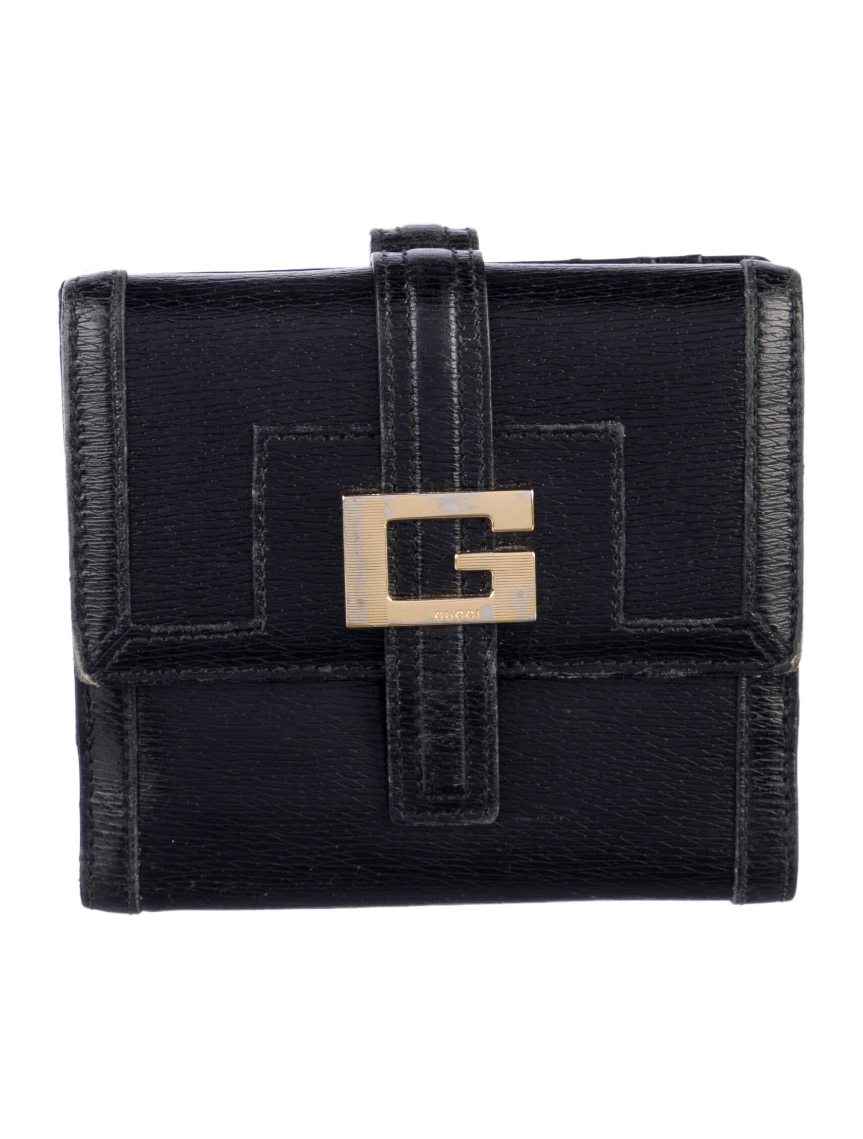 Gucci Vintage Canvas Compact Wallet