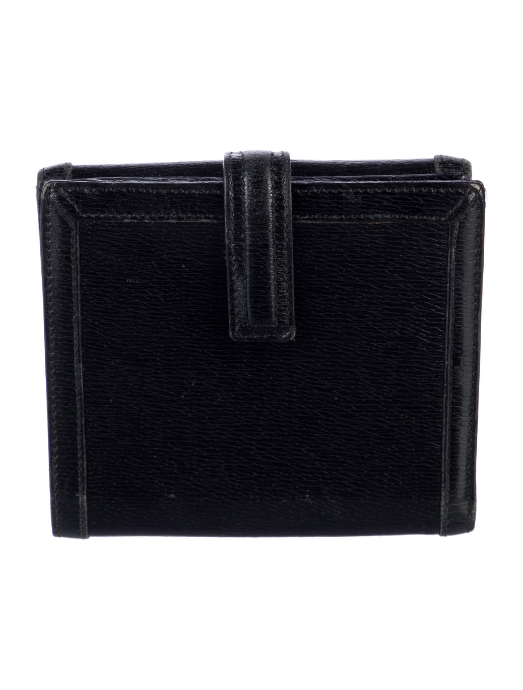 Gucci Vintage Canvas Compact Wallet