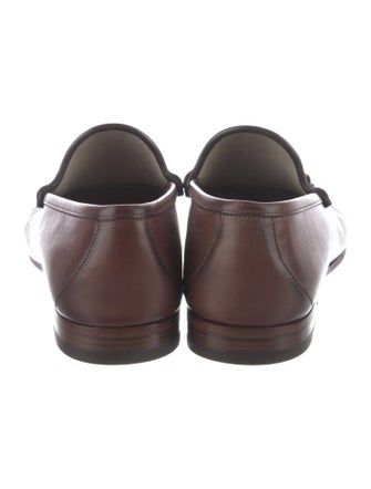 Gucci Horsebit Accent Leather Dress Loafers