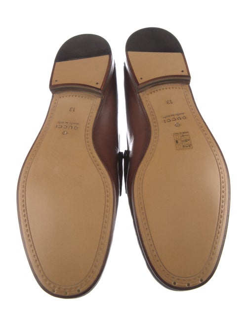 Gucci Horsebit Accent Leather Dress Loafers