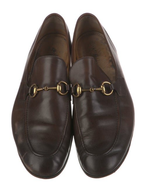 Gucci Horsebit Accent Leather Dress Loafers