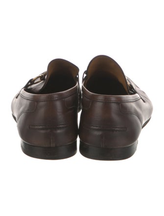 Gucci Horsebit Accent Leather Dress Loafers