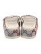 Gucci Canvas Printed Slides