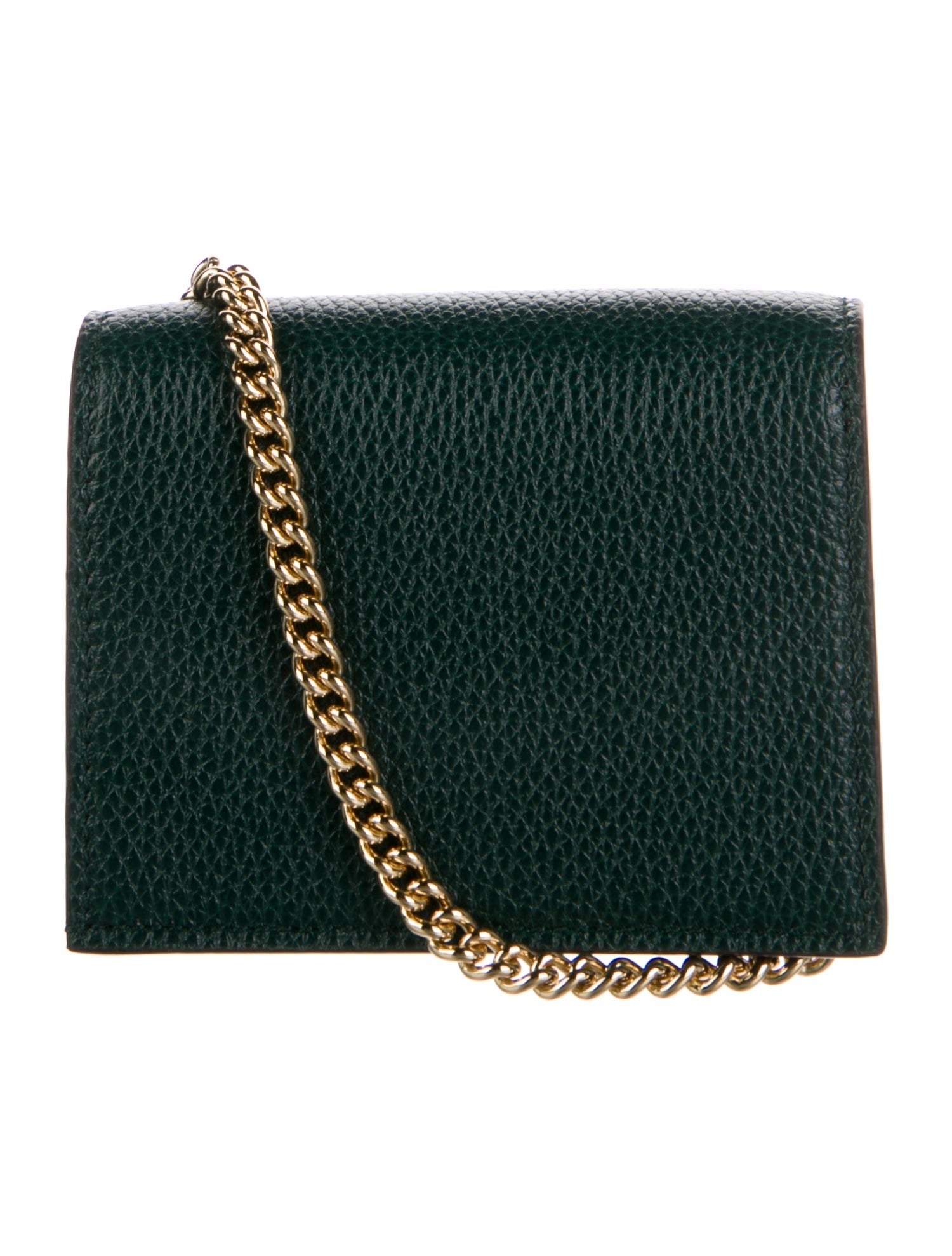 Gucci Zumi Chain Interlocking G Horsebit Compact Wallet