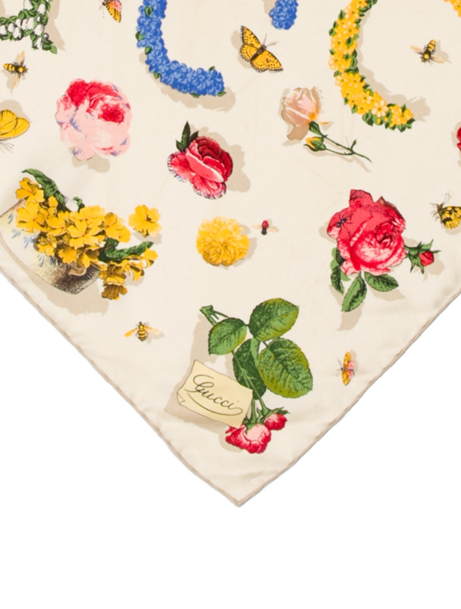 Gucci Vintage Silk Silk Scarf