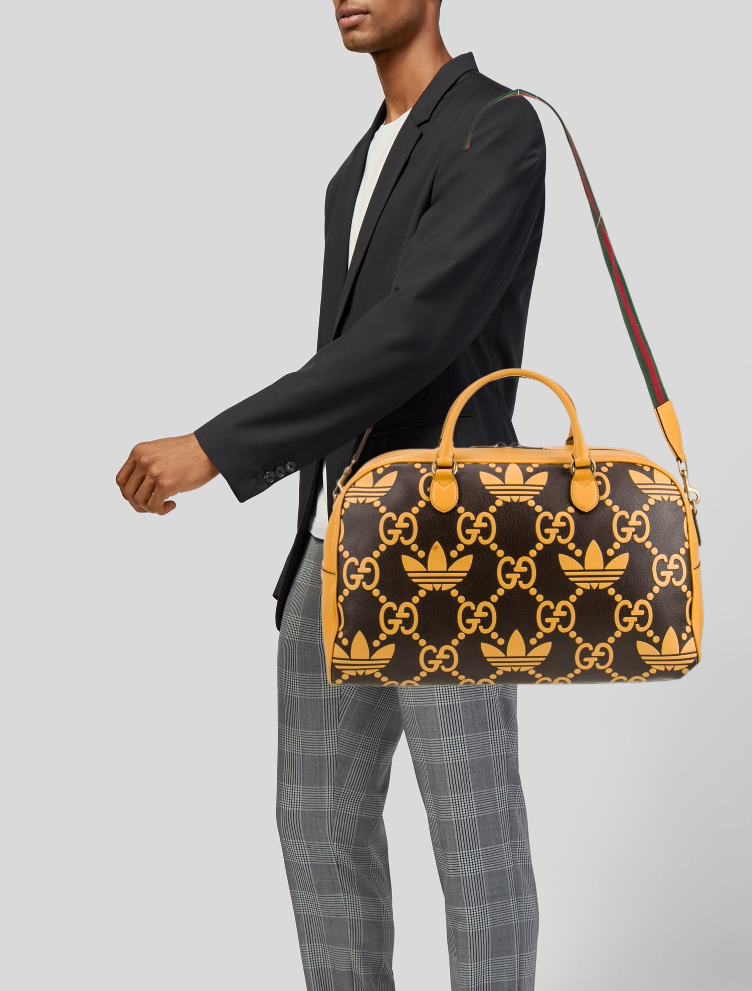 Gucci x Adidas Web Weekender Bag