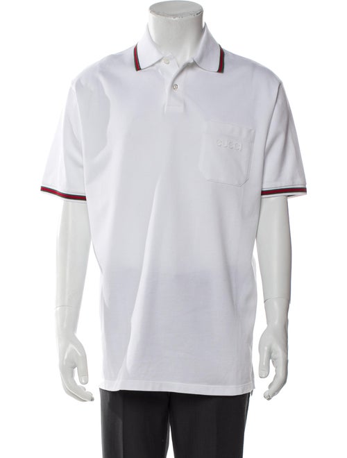 Gucci Web Accent Collar Polo Shirt