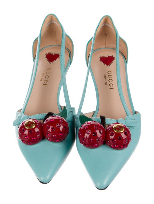 Gucci Interlocking G Logo Leather Pumps