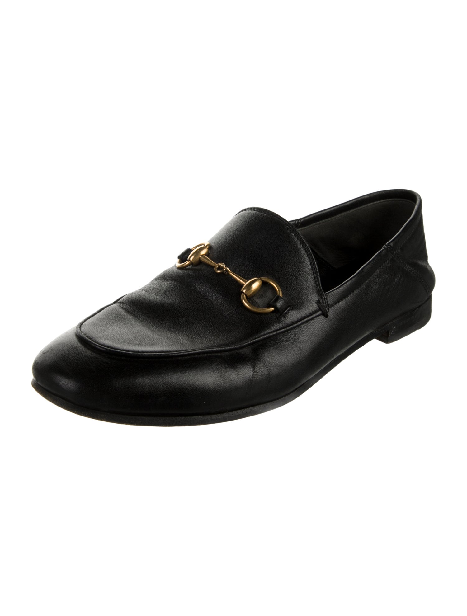 Gucci Horsebit Accent Leather Loafers