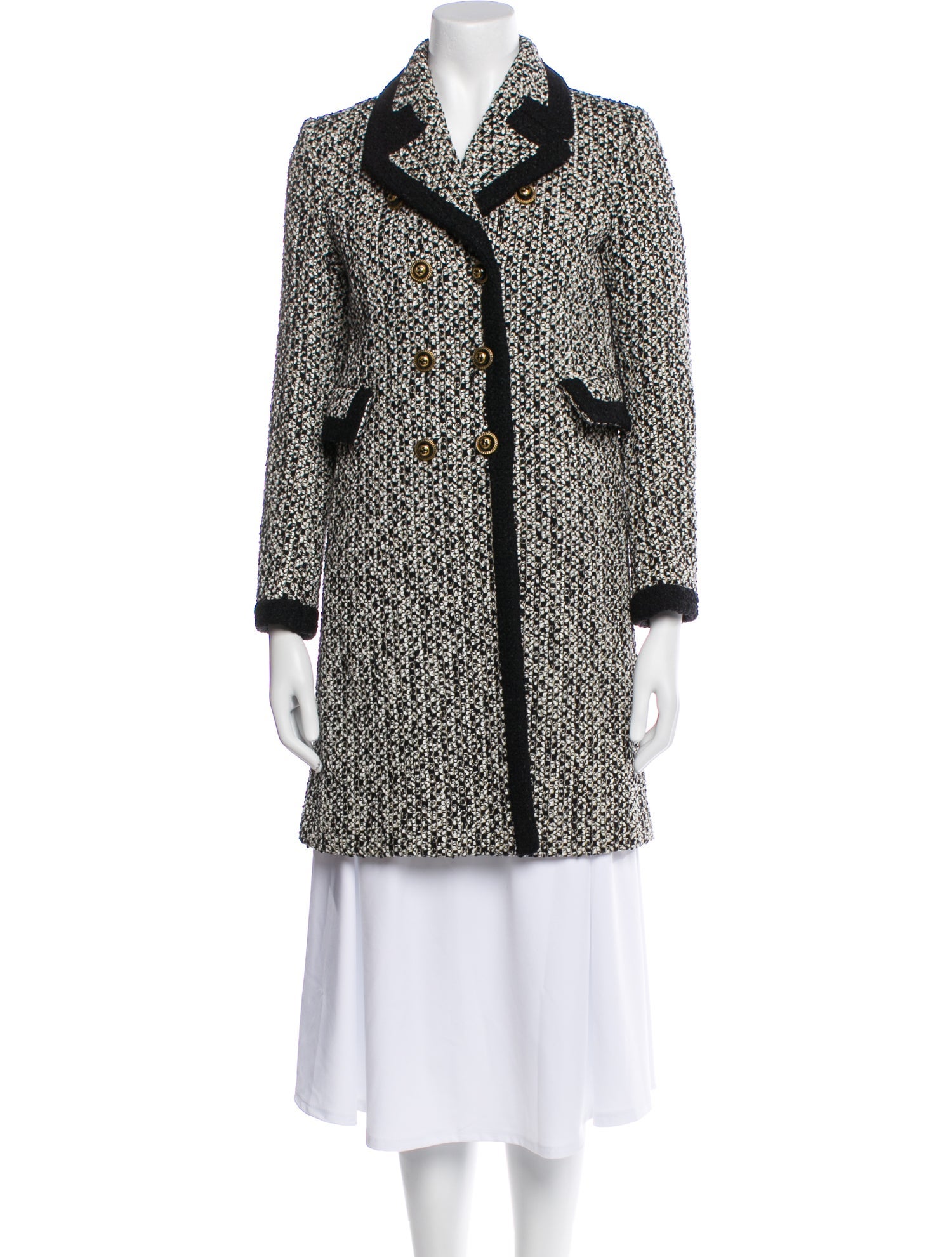 Gucci 2016 Tweed Pattern Coat