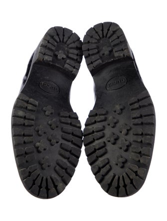 Gucci Horsebit Accent Patent Leather Loafers