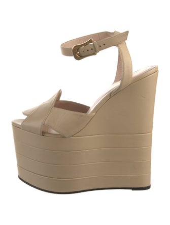 Gucci Kingsnake Leather Sandals