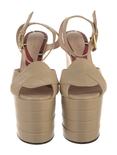 Gucci Kingsnake Leather Sandals