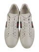 Gucci Web Accent Leather Sneakers